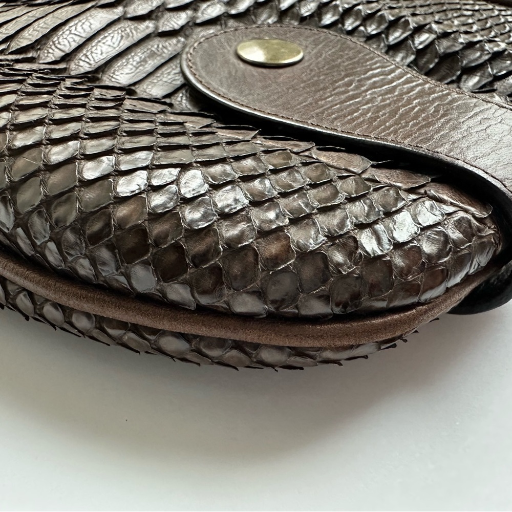 Chloe Brown Python Leather Tote Bag– Rare and Luxe. - Picture 6 of 9